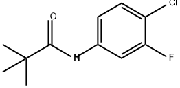 Propanamide, N-(4-chloro-3-fluorophenyl)-2,2-dimethyl- Structure