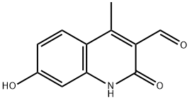 7-hydroxy-4-methyl-2-oxo-1,2-dihydroquinoline-3-carbaldehyde Structure