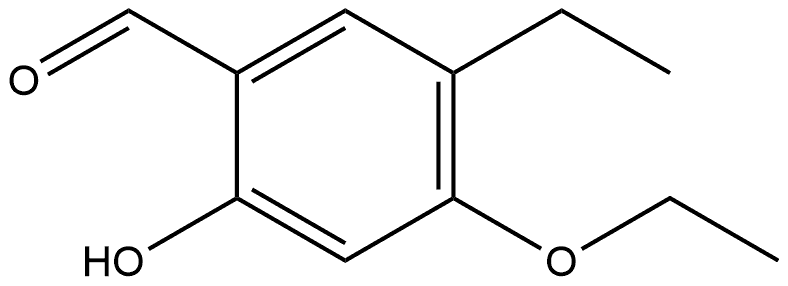 4-Ethoxy-5-ethyl-2-hydroxybenzaldehyde Structure