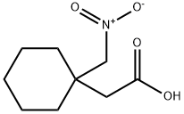 Cyclohexaneacetic acid, 1-(nitromethyl)- Structure