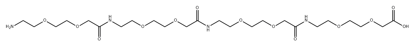 Acetic acid, 2-[(32-amino-7,16,25-trioxo-3,9,12,18,21,27,30-heptaoxa-6,15,24-triazadotriacont-1-yl)oxy]- Structure