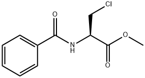 L-Alanine, N-benzoyl-3-chloro-, methyl ester Structure