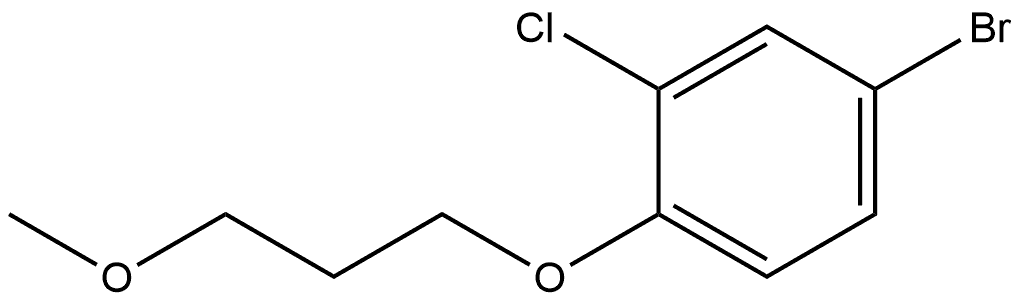 4-Bromo-2-chloro-1-(3-methoxypropoxy)benzene Structure