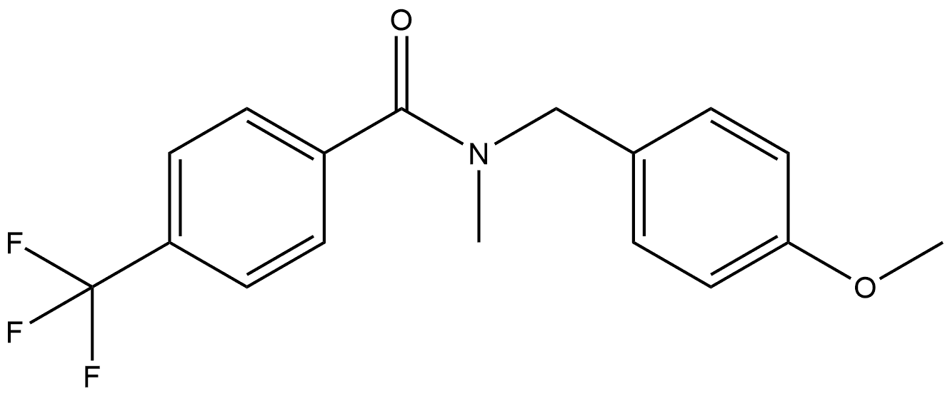 N-[(4-Methoxyphenyl)methyl]-N-methyl-4-(trifluoromethyl)benzamide Structure