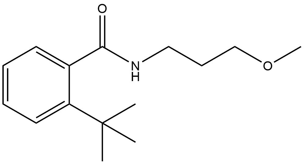 2-(1,1-Dimethylethyl)-N-(3-methoxypropyl)benzamide Structure