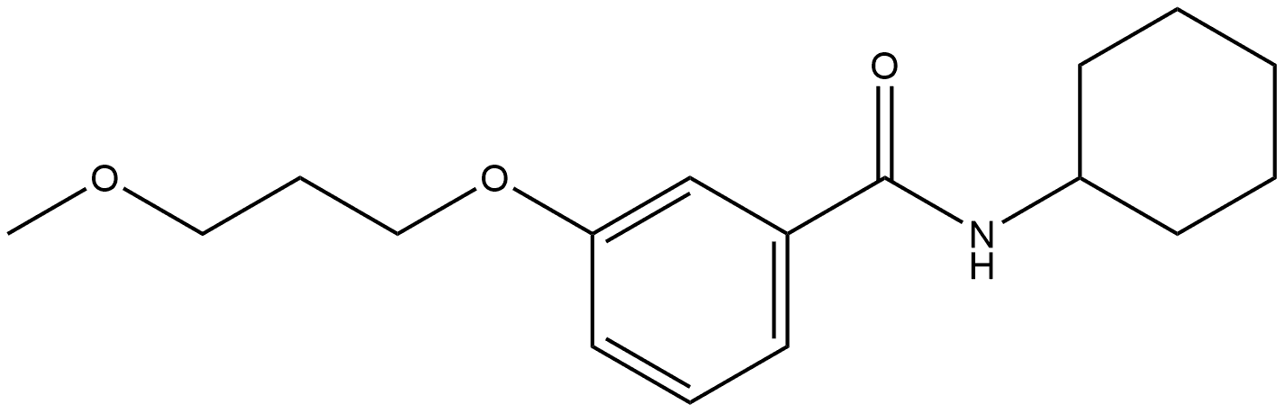 N-Cyclohexyl-3-(3-methoxypropoxy)benzamide Structure