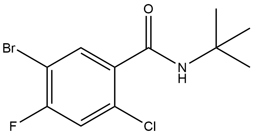 5-Bromo-2-chloro-N-(1,1-dimethylethyl)-4-fluorobenzamide Structure