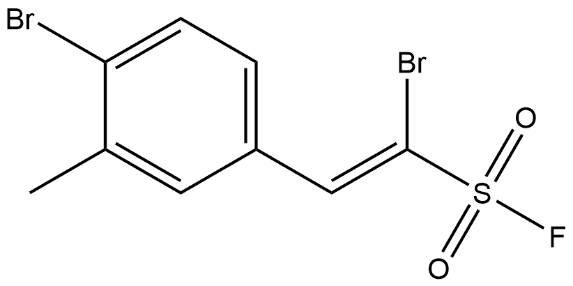 Ethenesulfonyl fluoride, 1-bromo-2-(4-bromo-3- Structure