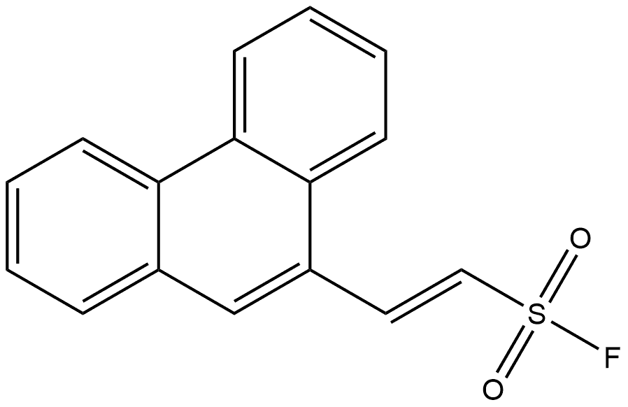 Ethenesulfonyl fluoride, 2-(9-phenanthrenyl)-, Structure