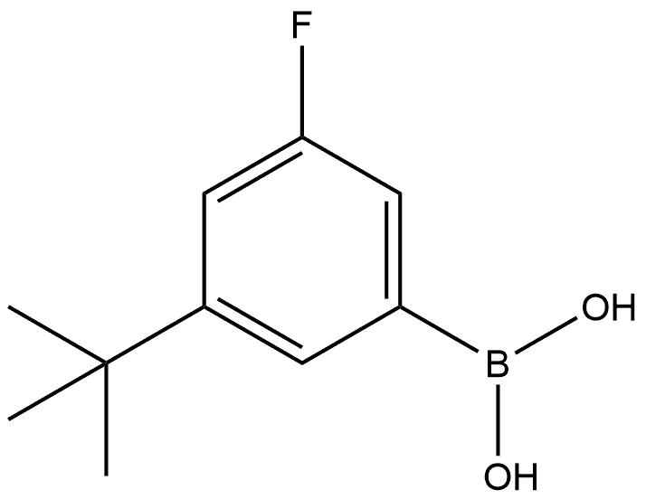 B-[3-(1,1-Dimethylethyl)-5-fluorophenyl]boronic acid Structure