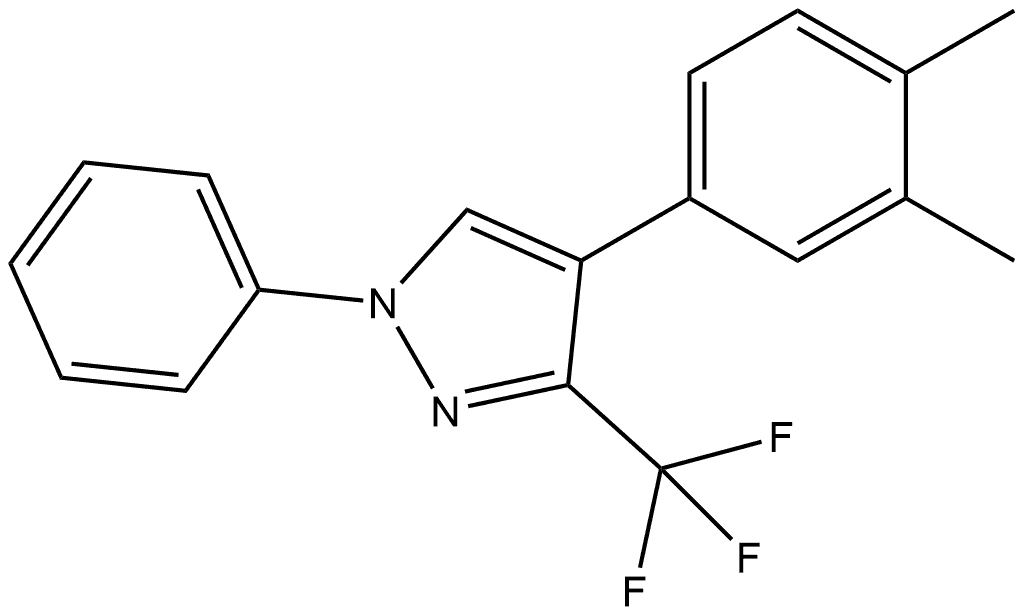 4-(3,4-dimethylphenyl)-1-phenyl-3-(trifluoromethyl)-1H-pyrazole Structure