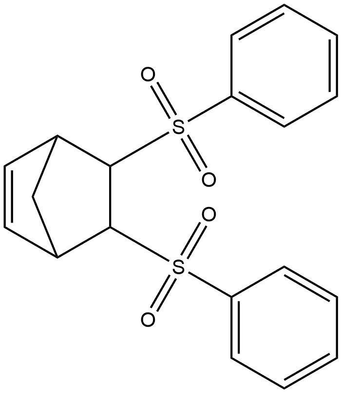 Bicyclo[2.2.1]hept-2-ene, 5,6-bis(phenylsulfonyl)-, (endo,endo)- (9CI) Structure