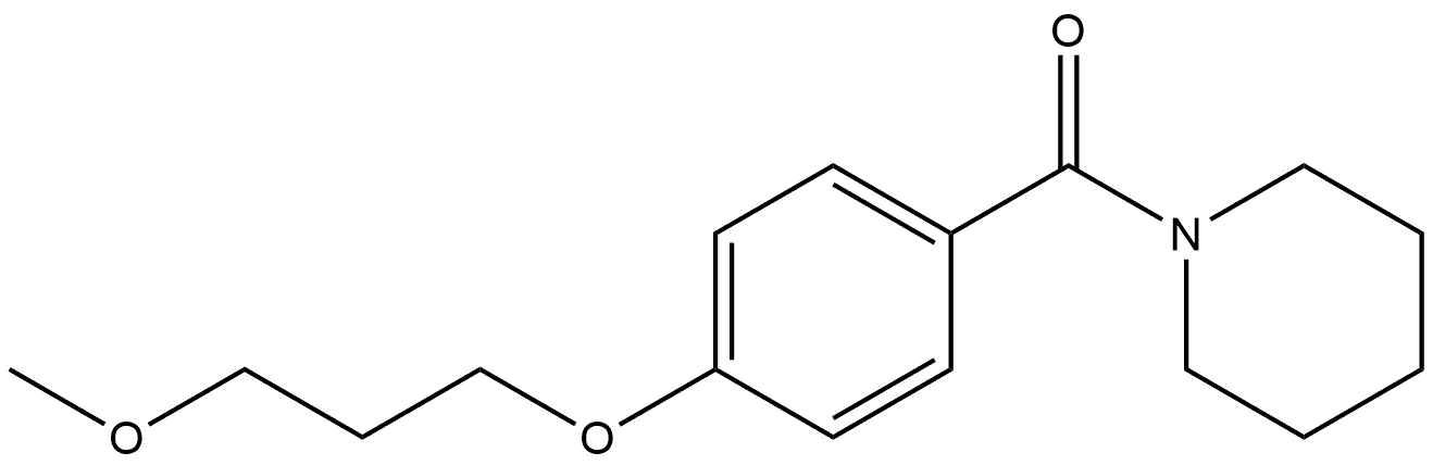 4-(3-Methoxypropoxy)phenyl]-1-piperidinylmethanone Structure