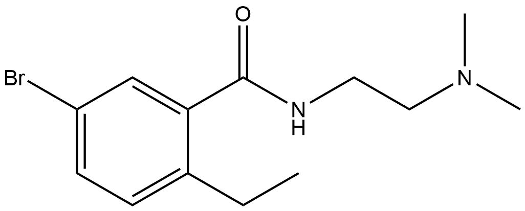 5-Bromo-N-[2-(dimethylamino)ethyl]-2-ethylbenzamide Structure