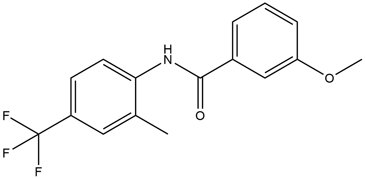 3-Methoxy-N-[2-methyl-4-(trifluoromethyl)phenyl]benzamide Structure