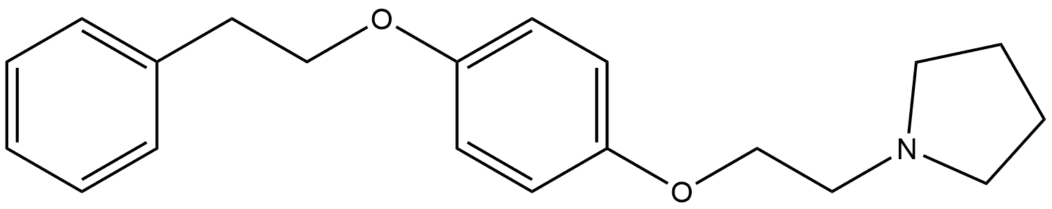 1-[2-[4-(2-Phenylethoxy)phenoxy]ethyl]pyrrolidine Structure