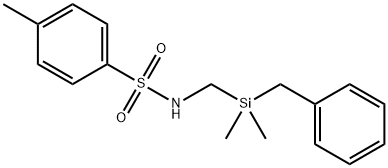 Benzenesulfonamide, N-[[dimethyl(phenylmethyl)silyl]methyl]-4-methyl- Structure