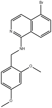 1-Isoquinolinamine, 5-bromo-N-[(2,4-dimethoxyphenyl)methyl]- Structure