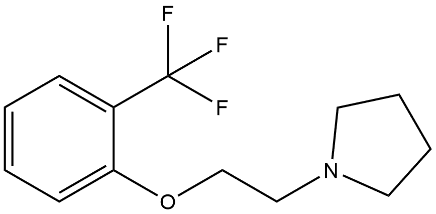 1-[2-[2-(Trifluoromethyl)phenoxy]ethyl]pyrrolidine Structure