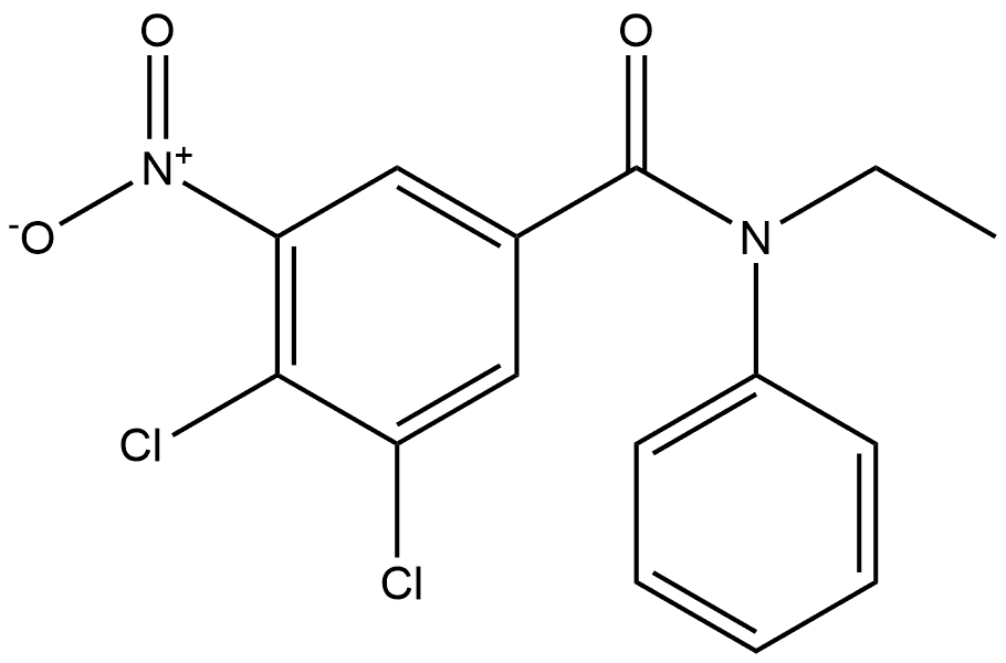 3,4-dichloro-N-ethyl-5-nitro-N-phenylbenzamide Structure