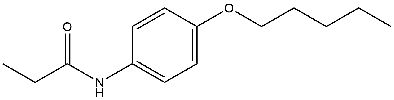 N-[4-(Pentyloxy)phenyl]propanamide Structure