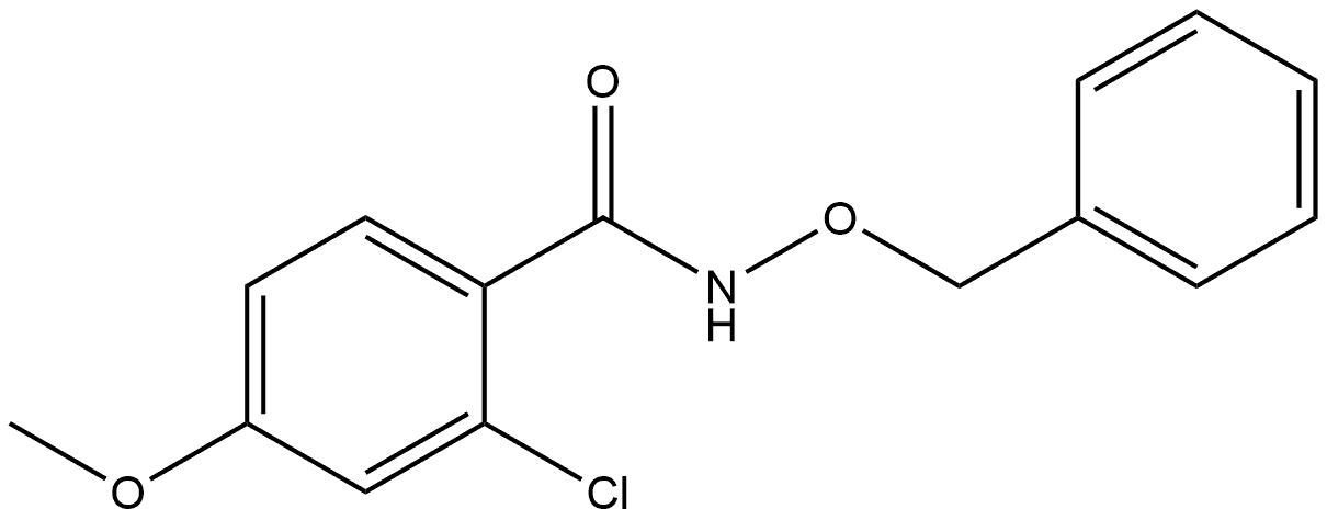 2-Chloro-4-methoxy-N-(phenylmethoxy)benzamide Structure