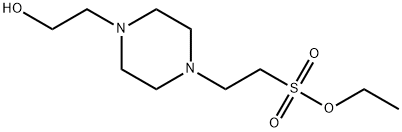 1-Piperazineethanesulfonic acid, 4-(2-hydroxyethyl)-, ethyl ester Structure