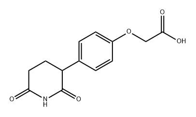 Acetic acid, 2-[4-(2,6-dioxo-3-piperidinyl)phenoxy]- 구조식 이미지