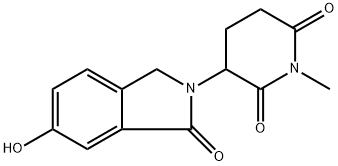 3-(6-Hydroxy-1-oxoisoindolin-2-yl)-1-methylpiperidine-2,6-dione 구조식 이미지