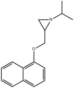 Aziridine, 1-(1-methylethyl)-2-[(1-naphthalenyloxy)methyl]- Structure