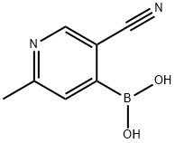 B-(5-Cyano-2-methyl-4-pyridinyl)boronic acid Structure