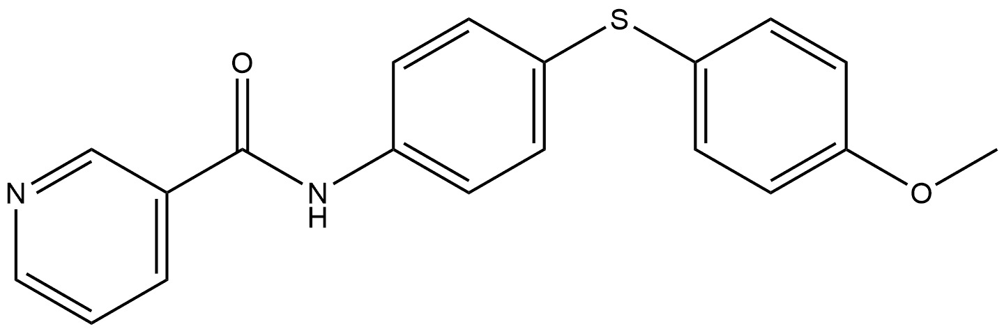 N-[4-[(4-Methoxyphenyl)thio]phenyl]-3-pyridinecarboxamide Structure