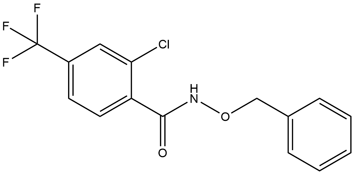 2-Chloro-N-(phenylmethoxy)-4-(trifluoromethyl)benzamide Structure