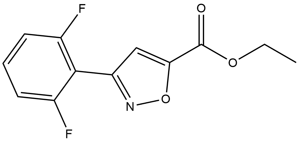 ethyl 3-(2,6-difluorophenyl)isoxazole-5-carboxylate Structure