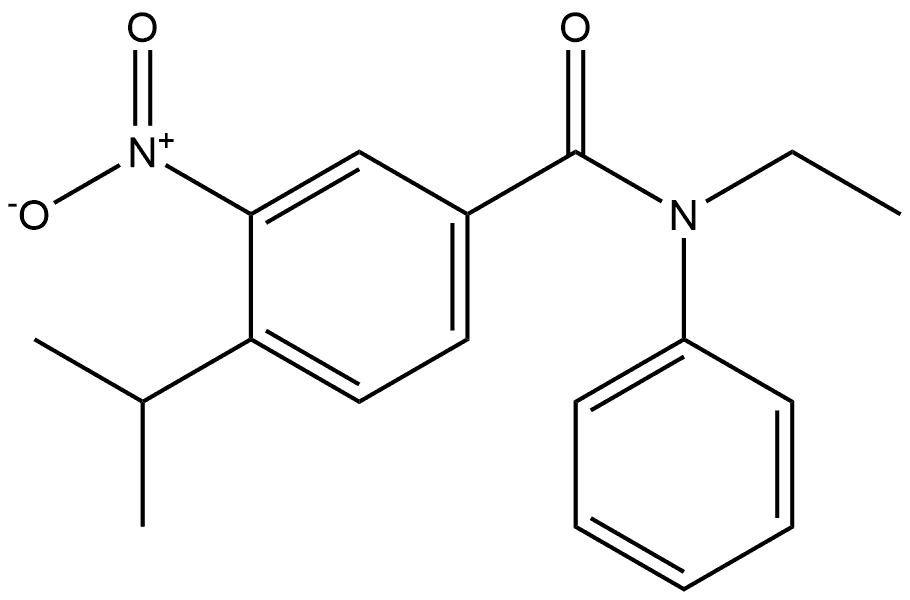 N-ethyl-4-isopropyl-3-nitro-N-phenylbenzamide Structure