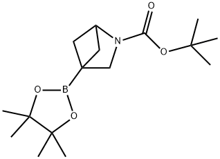 2-Azabicyclo[2.1.1]hexane-2-carboxylic acid, 4-(4,4,5,5-tetramethyl-1,3,2-dioxaborolan-2-yl)-, 1,1-dimethylethyl ester Structure