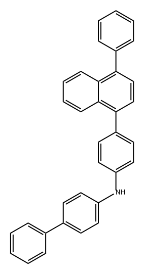 [1,1'-Biphenyl]-4-amine, N-[4-(4-phenyl-1-naphthalenyl)phenyl]- 구조식 이미지