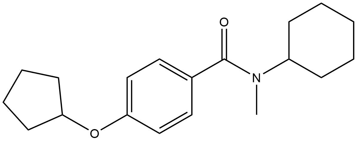 N-Cyclohexyl-4-(cyclopentyloxy)-N-methylbenzamide Structure