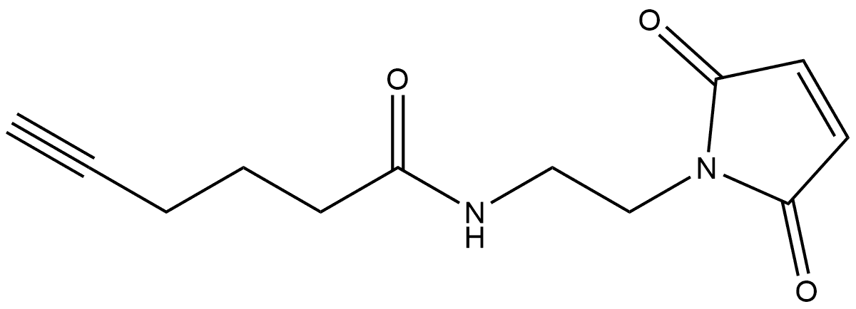 N-[2-(2,5-Dihydro-2,5-dioxo-1H-pyrrol-1-yl)ethyl]-5-hexynamide Structure