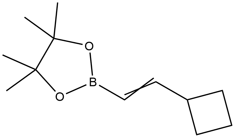 2-(2-Cyclobutylvinyl)-4,4,5,5-tetramethyl-1,3,2-dioxaborolane Structure