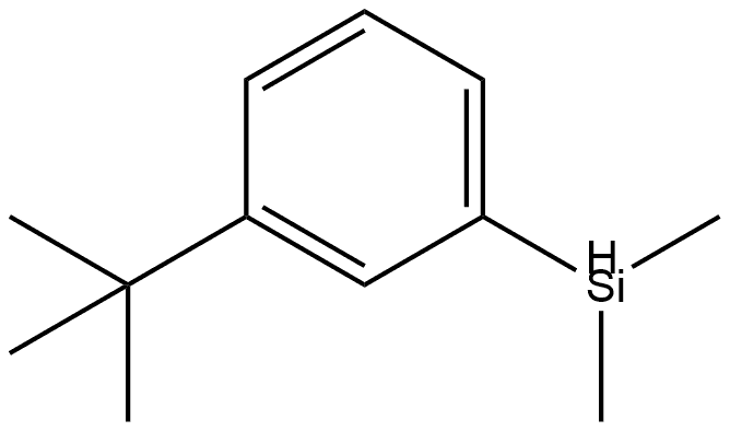 Silane, (m-tert-butylphenyl)dimethyl- Structure