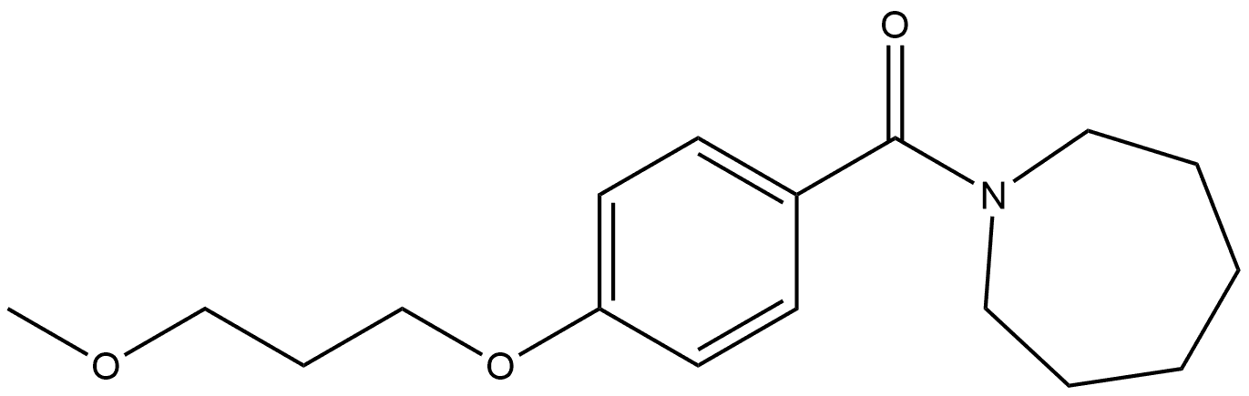 (Hexahydro-1H-azepin-1-yl)[4-(3-methoxypropoxy)phenyl]methanone Structure
