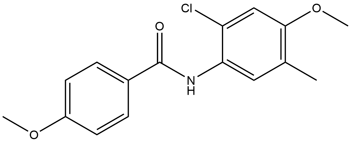 N-(2-Chloro-4-methoxy-5-methylphenyl)-4-methoxybenzamide Structure