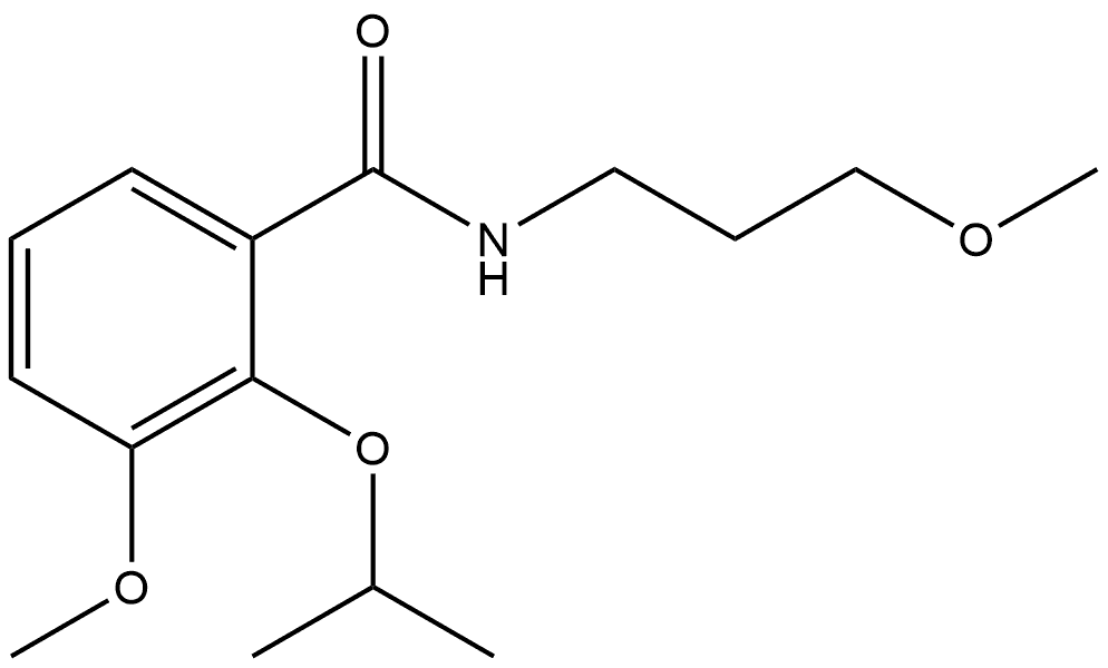 3-Methoxy-N-(3-methoxypropyl)-2-(1-methylethoxy)benzamide Structure