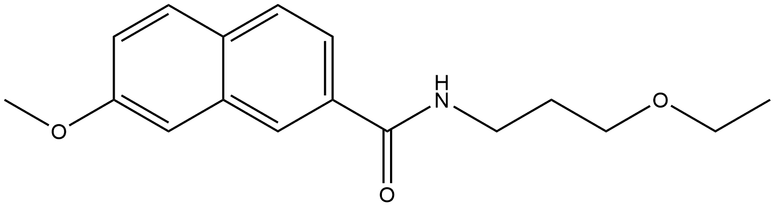 N-(3-Ethoxypropyl)-7-methoxy-2-naphthalenecarboxamide Structure