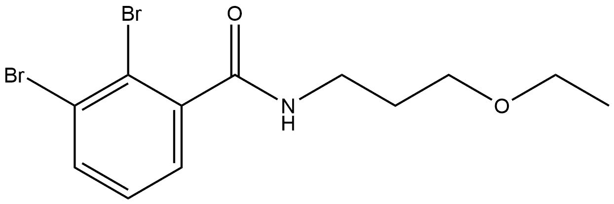 2,3-Dibromo-N-(3-ethoxypropyl)benzamide Structure