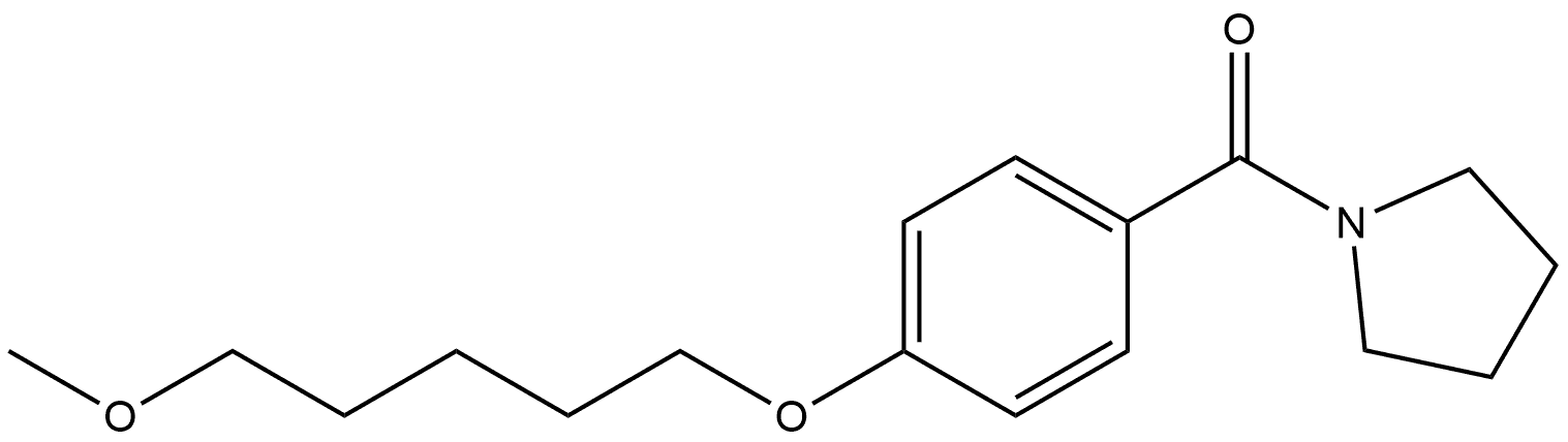 4-[(5-Methoxypentyl)oxy]phenyl]-1-pyrrolidinylmethanone Structure