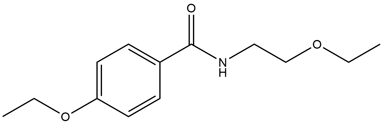 4-Ethoxy-N-(2-ethoxyethyl)benzamide Structure