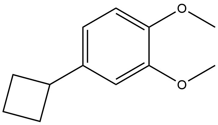 4-Cyclobutyl-1,2-dimethoxybenzene Structure