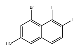 2-Naphthalenol, 4-bromo-5,6-difluoro- 구조식 이미지